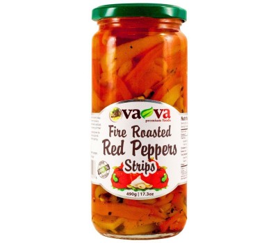 Fire Roasted Red Pepper Strips VaVa 490g / 17.3oz