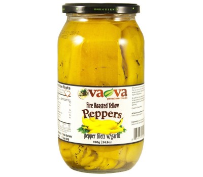 Fire Roasted Yellow Peppers VaVa 990g / 34.9oz
