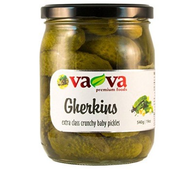 Gherkins - Extra Class Crunchy Baby Pickles VaVa  540g / 19oz