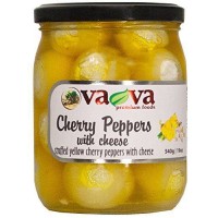 Чери чушлета жълти пълнени със сирене VaVa 540г / 19oz