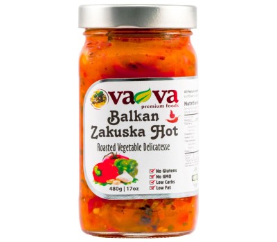 Zakuska Balkan Hot Vegetable Spread VaVa 480g/ 17oz