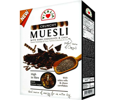 Crunchy Muesli Chocolate & Chia Vitalia 350g / 12oz