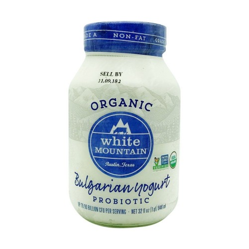 Non Fat Bulgarian Yogurt Organic Probiotic White Mountain 0.946l / 32oz •  Buy online at Serdika Foods | Synthetikgürtel