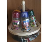 Bulgarian Spices Set of 6 with Round Rack