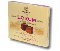 Lokum with Cocoa Coating Turkish Delight Donia 400g / 14oz
